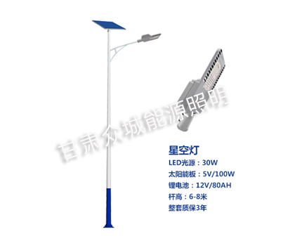 阿合奇爆款太阳能路灯